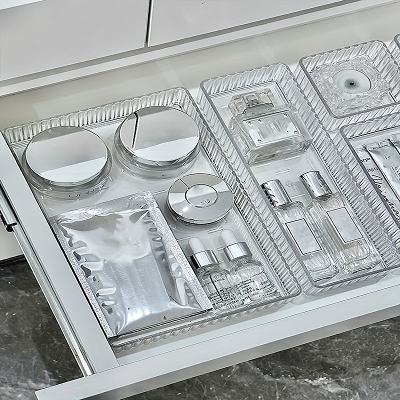 AcryLuxe | Mehrschichtiger Make-up Organizer | Transparent & Elegant | Geräumige Schubladen | Stilvoll & Robust
