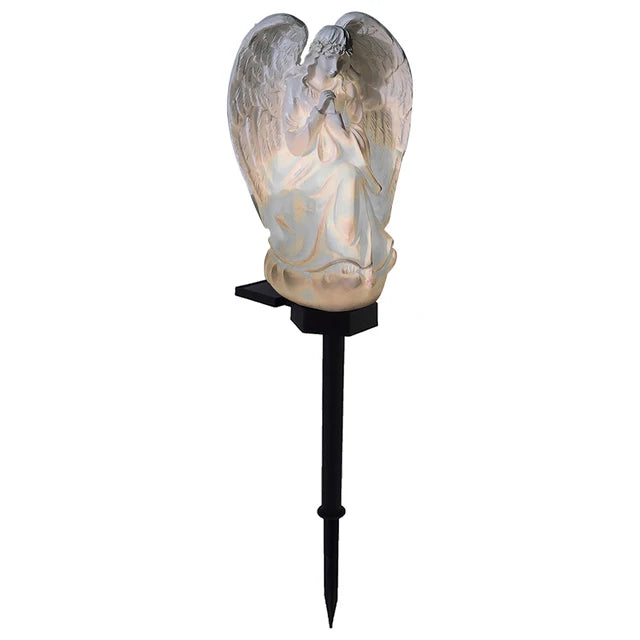 Aurelia Engel-Solarlampe | Warmweißes LED-Licht | Wetterfest & nachhaltig | Für Garten, Terrasse & Innenräume