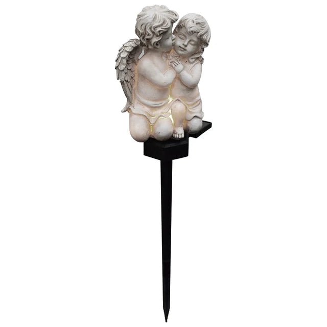 Aurelia Engel-Solarlampe | Warmweißes LED-Licht | Wetterfest & nachhaltig | Für Garten, Terrasse & Innenräume