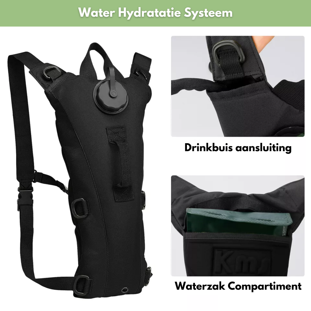 Hydriva FlowPack | 3L Hydration Backpack | Ergonomic Design & Waterproof | Perfect for Hiking & Outdoor Adventures