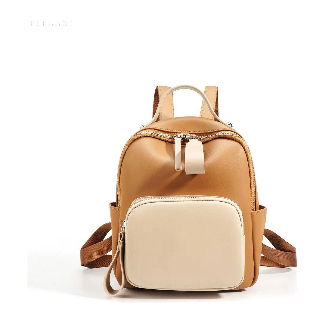 Elysara Damen Rucksack | Handgefertigt aus Veganleder | Elegantes Design & Vielseitig | In 4 Farben