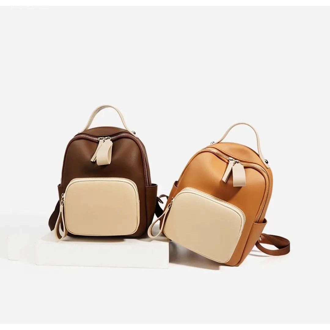 Elysara Damen Rucksack | Handgefertigt aus Veganleder | Elegantes Design & Vielseitig | In 4 Farben