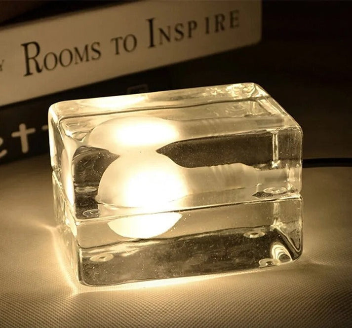 Lumiére Cube Lampe | Glasdesign | Blendfrei & Modern | LED Tischlicht