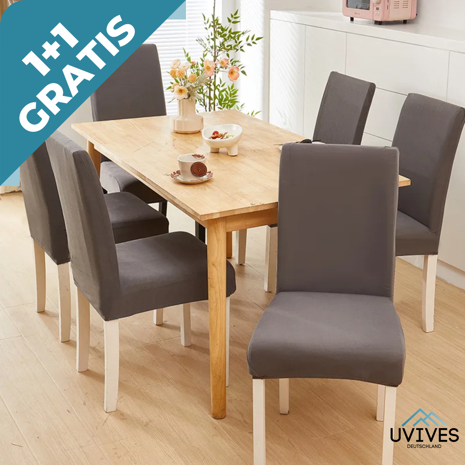 1+1 GRATIS | EasyChair - Premium Stretch Stuhlhussen [Letzter Tag Rabatt]