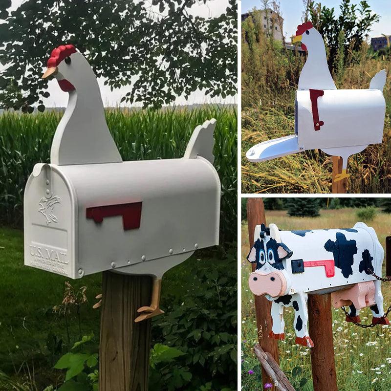 LandPost Briefkasten | Bauernhof-Design | Wetterfestes Metall | 20x20x10 cm