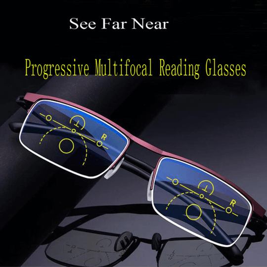 VisionFlex Gleitsichtbrille | Intelligente Anpassung | Blaufilter & UV-Schutz