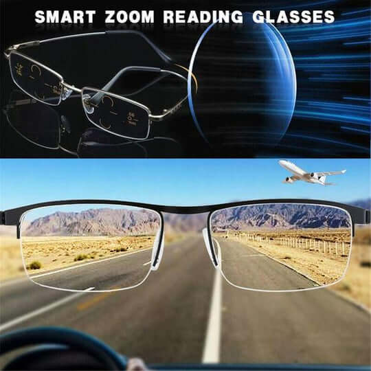 VisionFlex Gleitsichtbrille | Intelligente Anpassung | Blaufilter & UV-Schutz