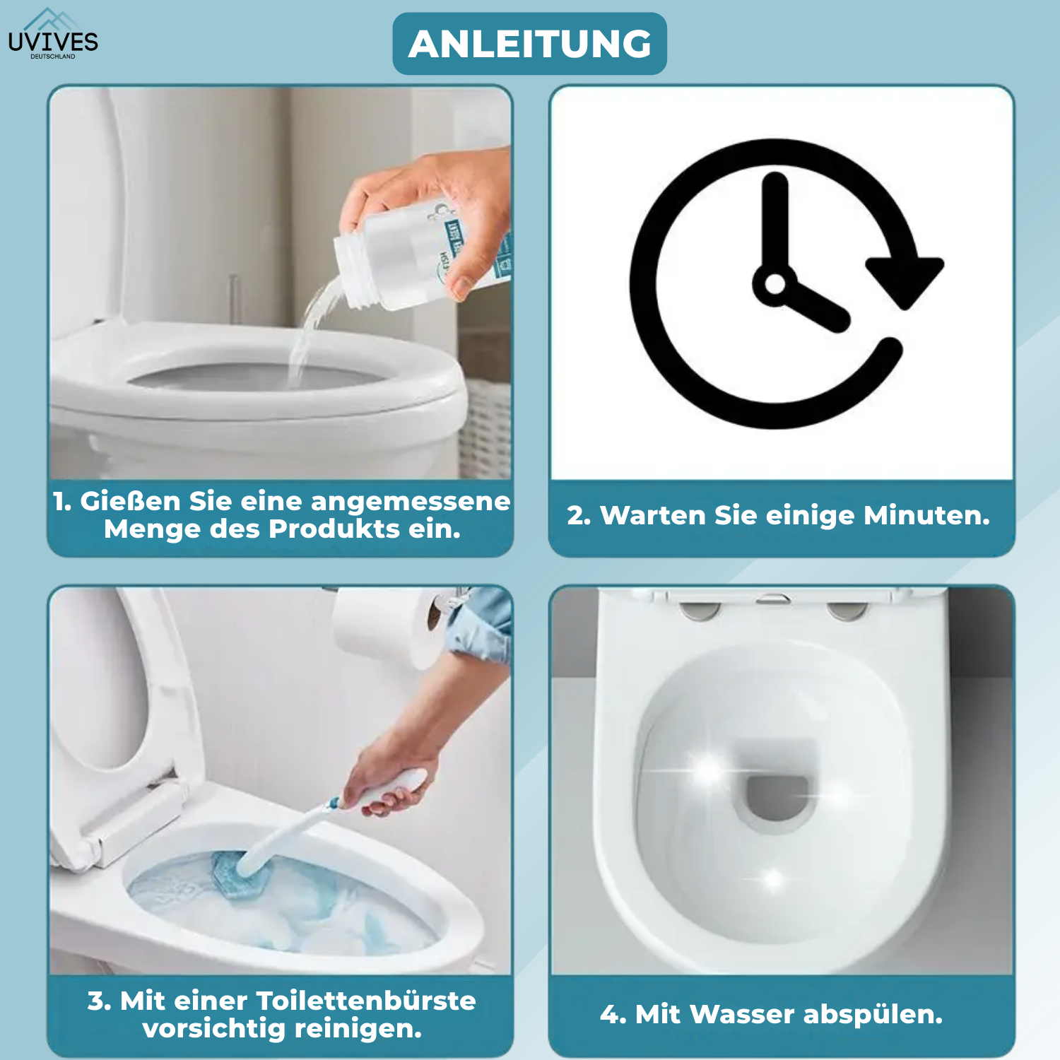 FreshFlush™ – Tiefenreine Toilette ohne Schrubben!