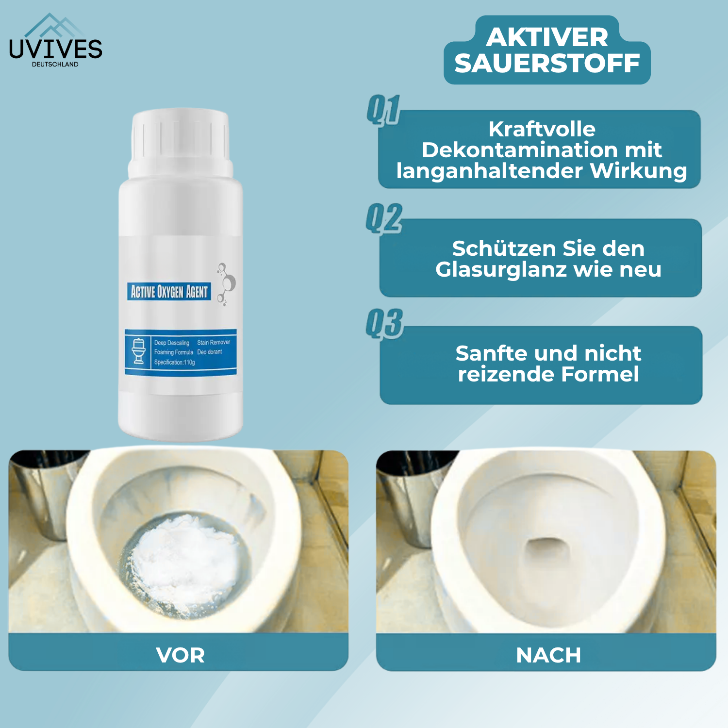 FreshFlush™ – Tiefenreine Toilette ohne Schrubben!