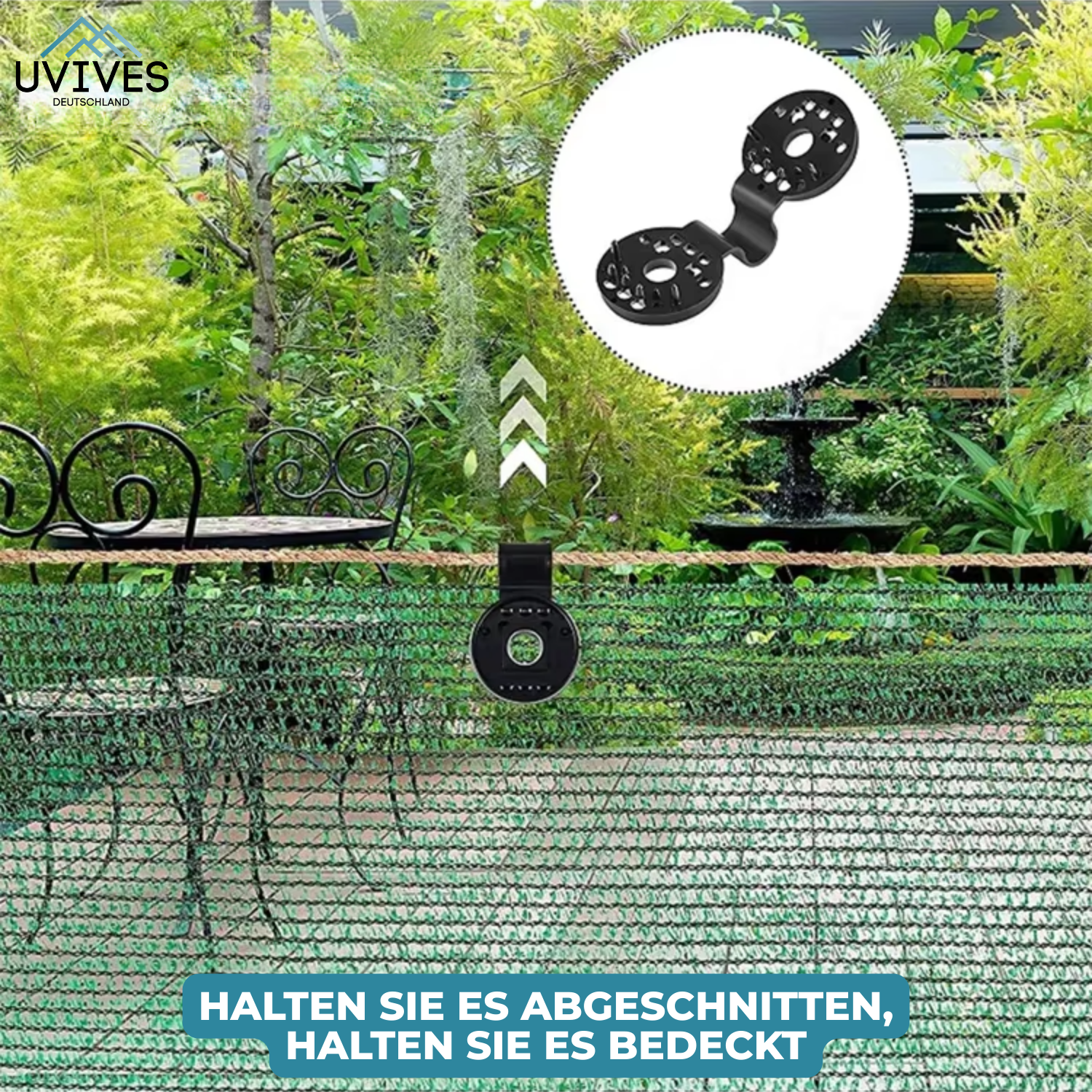20+20 GRATIS | ShadeClips – Die einfache Lösung zur sicheren Befestigung von Schattiernetzen