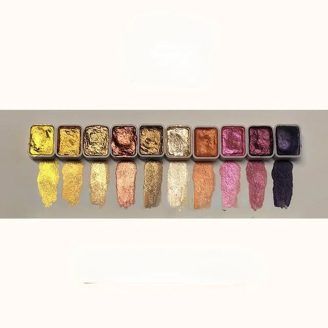 50% RABATT | PearlScent - NEW EDITION - Pulver Mineral Perlpigment Kunst Aquarell [Letzter Tag Rabatt]