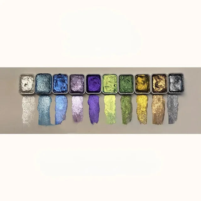50% RABATT | PearlScent - NEW EDITION - Pulver Mineral Perlpigment Kunst Aquarell [Letzter Tag Rabatt]