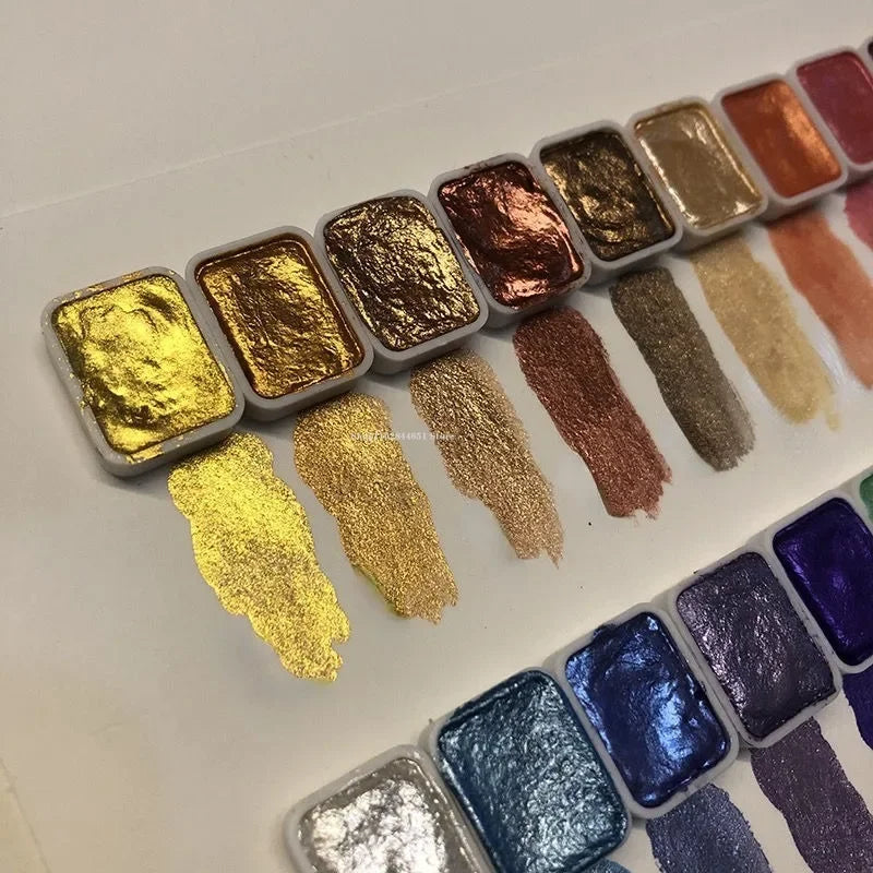 50% RABATT | PearlScent - NEW EDITION - Pulver Mineral Perlpigment Kunst Aquarell [Letzter Tag Rabatt]