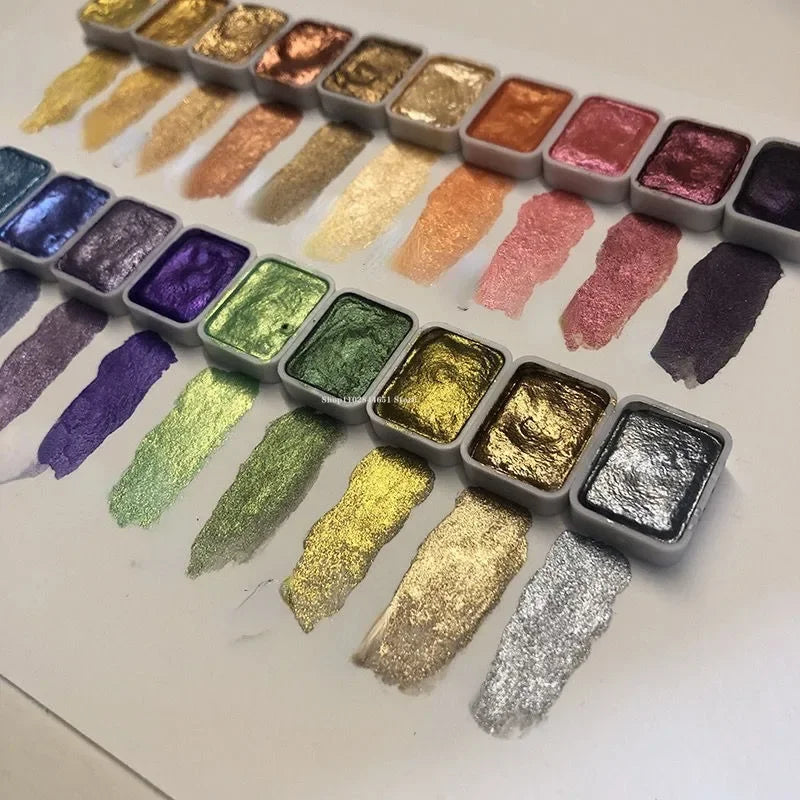 50% RABATT | PearlScent - NEW EDITION - Pulver Mineral Perlpigment Kunst Aquarell [Letzter Tag Rabatt]