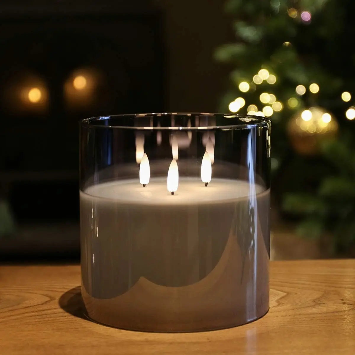 LuminaAura – Eindrucksvolle LED-Glaskerzen für magische Abende!