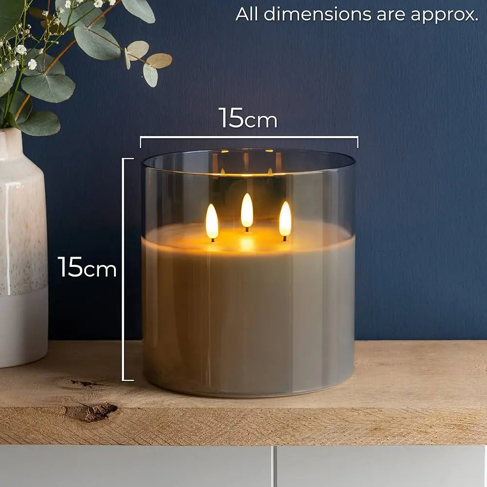 LuminaAura – Eindrucksvolle LED-Glaskerzen für magische Abende!