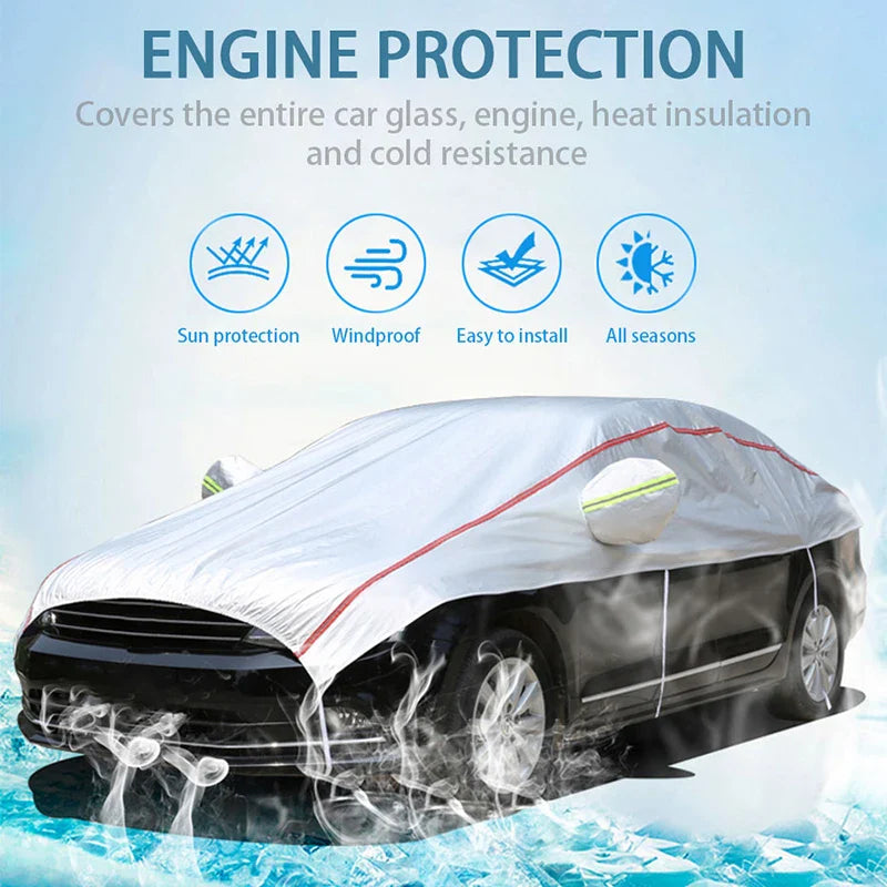 Velvora StormShield | Autoabdeckung Ganzjahres | UV- & Regenschutz | Für SUV & Limousine