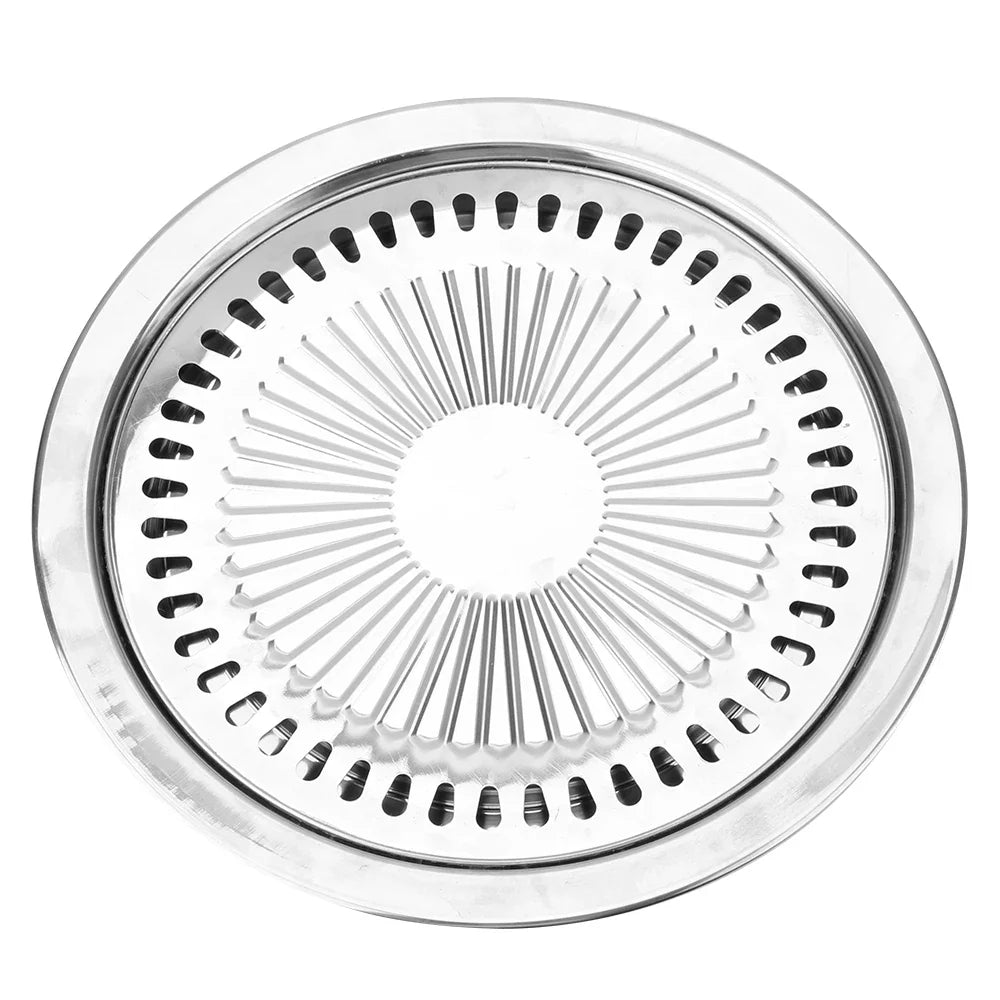 Grillara Grillpfanne aus Edelstahl | Antihaftbeschichtet | Rauchfrei mit Wasserrinne | Vielseitig Einsetzbar
