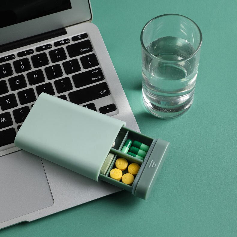Medimix Pillbox | Kompakte Tablettenbox | Flexibel Einteilbar | Ideal für Unterwegs | Stilvolle Organisation