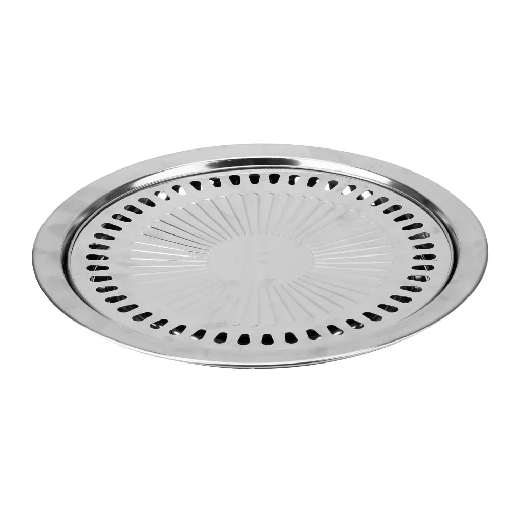 Grillara Grillpfanne aus Edelstahl | Antihaftbeschichtet | Rauchfrei mit Wasserrinne | Vielseitig Einsetzbar