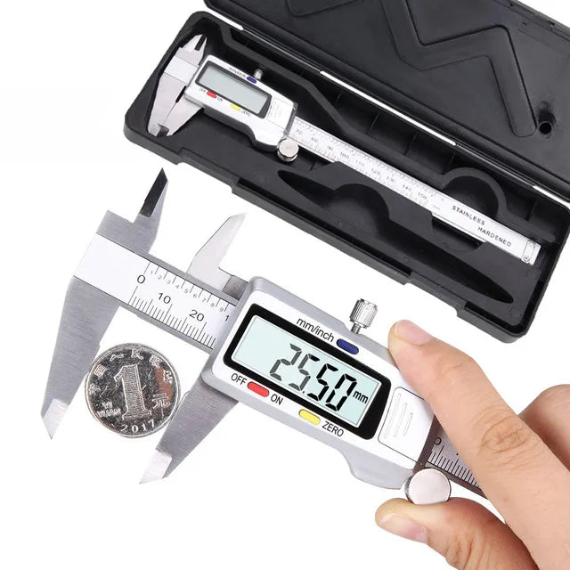 MeasurePro | Digital Schieblehre | Präzise Edelstahl LCD | Für Werkstatt Modellbau