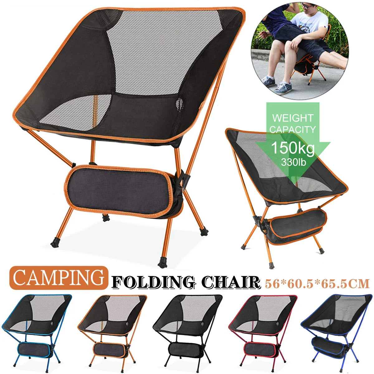 Camporo Outdoor-Set | Faltstuhl & Stranddecke | Ultraleicht & Kompakt | Für Reisen & Natur