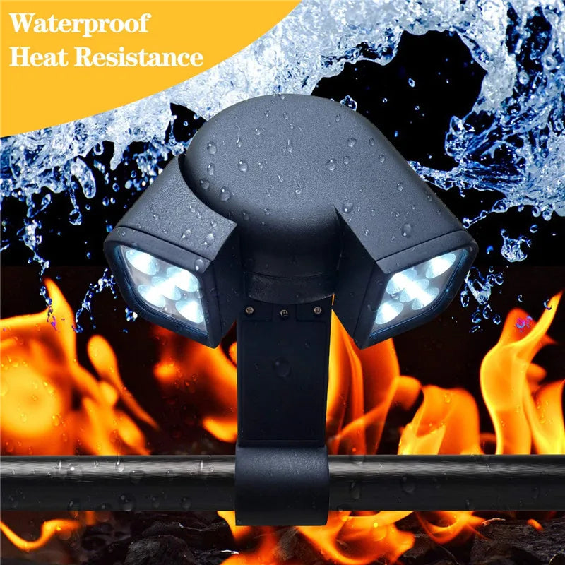 GrillLume LED Grilllampe | 360° Drehbar | Hitzebeständig & Superhell | Für BBQ & Outdoor