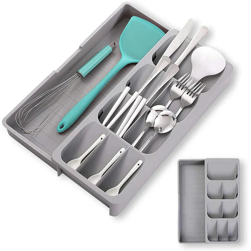 KitchenPort - ABS-Besteckhalter + Besteckset