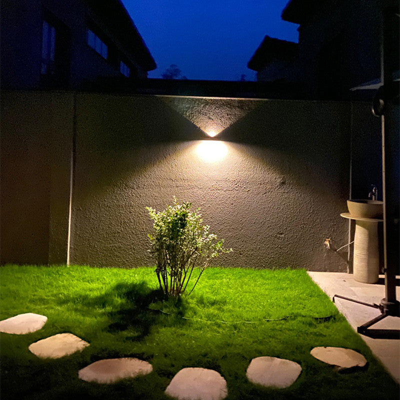 Veluna Beam Außenleuchte | Up-&-Down LED | Solarbetrieben & Wetterfest | Automatischer Sensor | Modernes Design