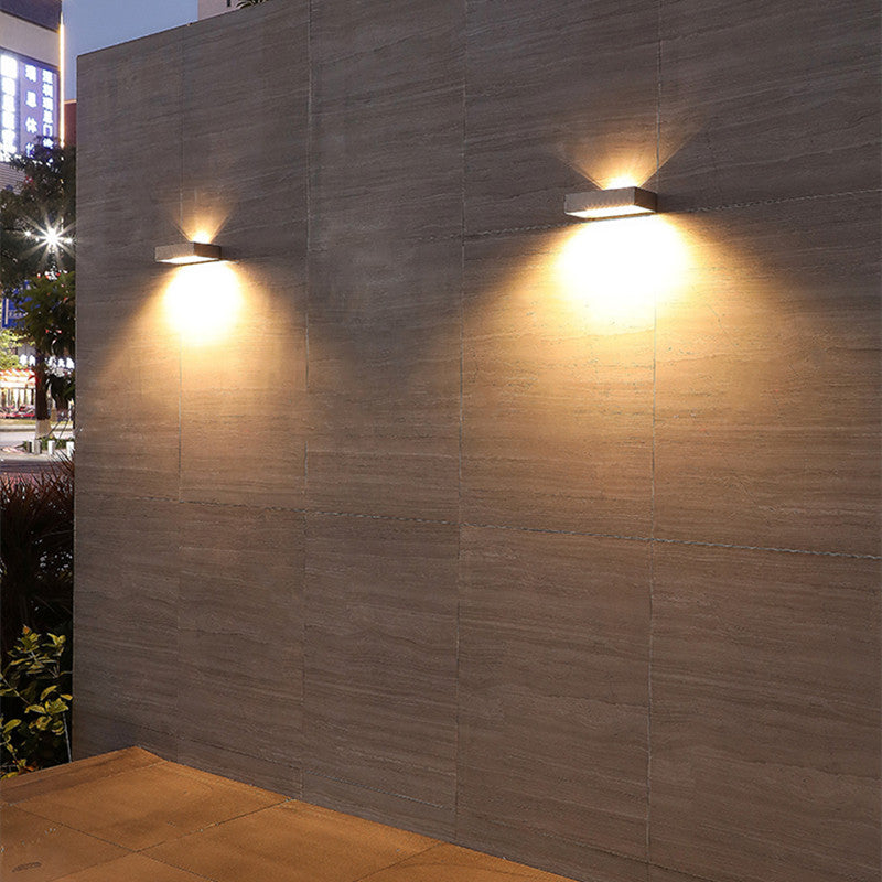 Veluna Beam Außenleuchte | Up-&-Down LED | Solarbetrieben & Wetterfest | Automatischer Sensor | Modernes Design