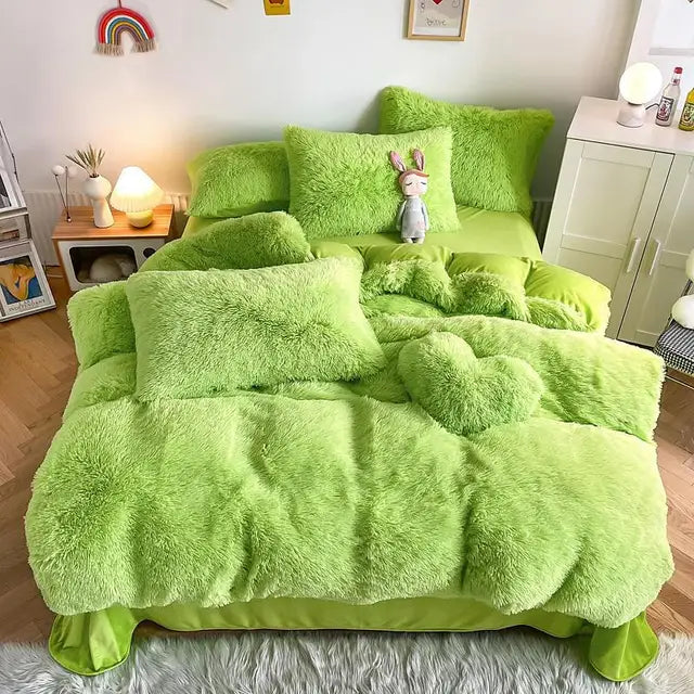 50% RABATT | SoftCloud - Bettbezug + 2Pcs Kissenbezüge Flauschige Bettwäsche Set [Letzter Tag Rabatt]