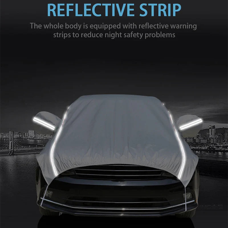 Velvora StormShield | Autoabdeckung Ganzjahres | UV- & Regenschutz | Für SUV & Limousine