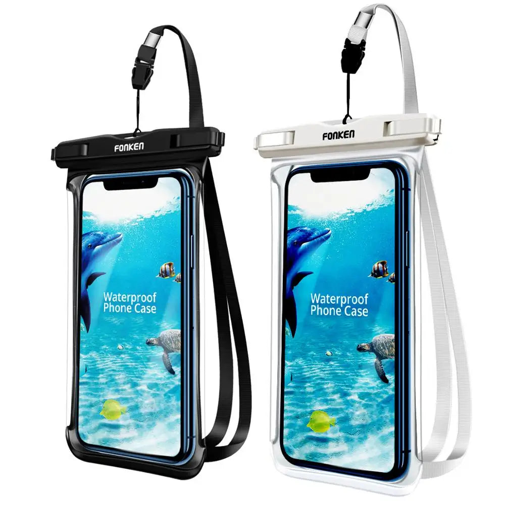 AquaSafe Handyhülle | 100 % Wasserdicht | Touchfähig & Staubdicht | Mit Trageband