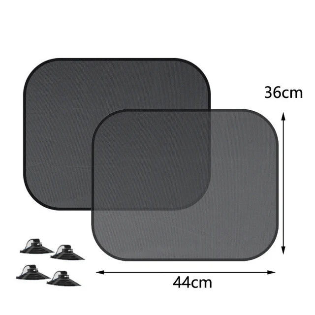 AutoShade UltraMesh Set | UV-Schutz & Hitzeblocker | Für Front- & Heckscheibe | Universell Passend