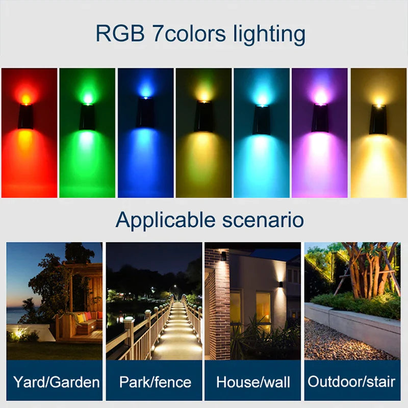 LUMERA Solar Gartenleuchten | Automatischer Farbwechsel | Umweltfreundlich und Wasserdicht | RGB LED | 8er Set