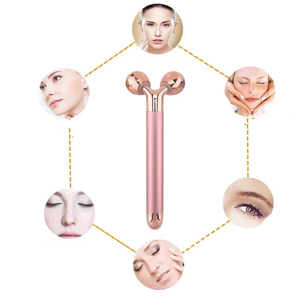 DermaGlide | 3D-Roller-Massager | Anti-Aging & Straffend | Gesicht & Körper | Tragbar & Leistungsstark