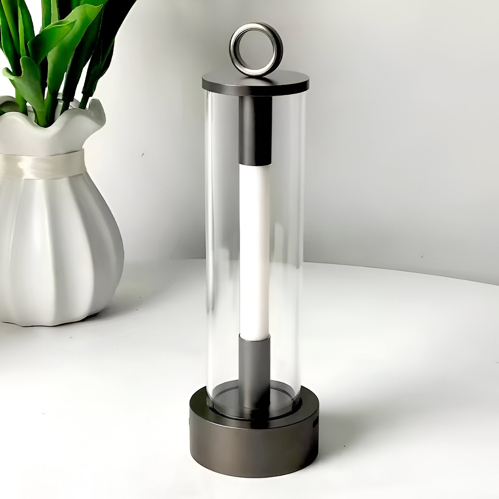 GlareLite | Mini-Tischlampe | Kabellos & Dimmbare | Modernes Design