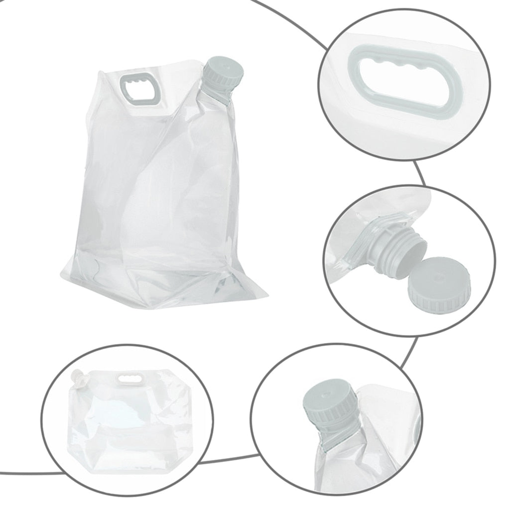 ClearHydroGo | Faltbare Wassertragetasche | 3 Größen & Tragegriff | Outdoor, Camping & Reisen