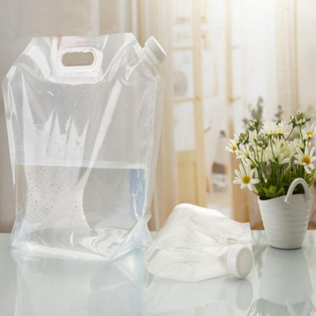 ClearHydroGo | Faltbare Wassertragetasche | 3 Größen & Tragegriff | Outdoor, Camping & Reisen