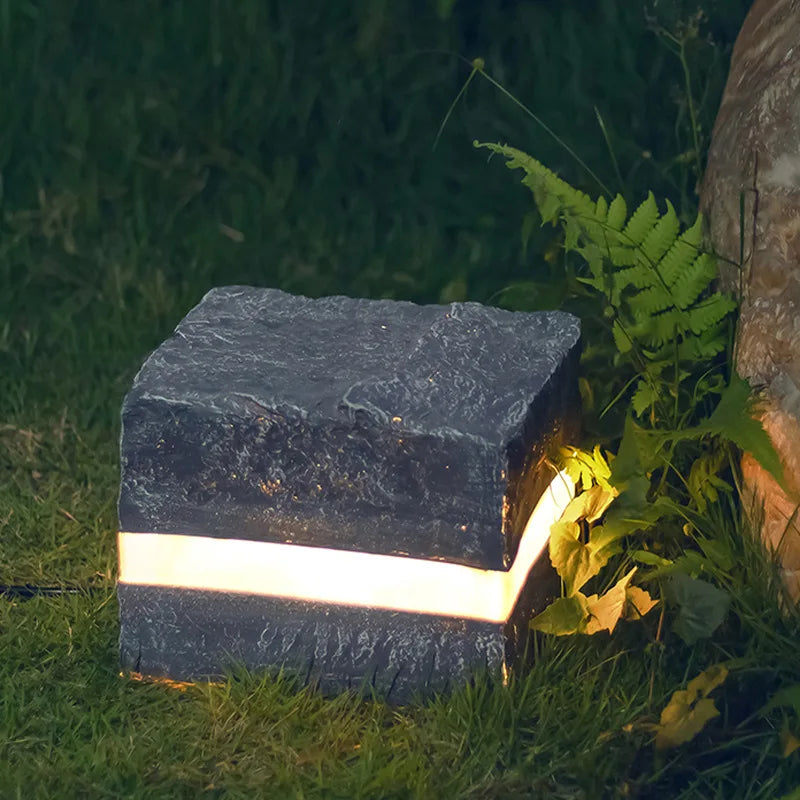 Granilux | LED-Stehleuchte in Steinoptik | Wetterfest, langlebig & wählbare Lichtfarben | Garten, Wege & Terrassen