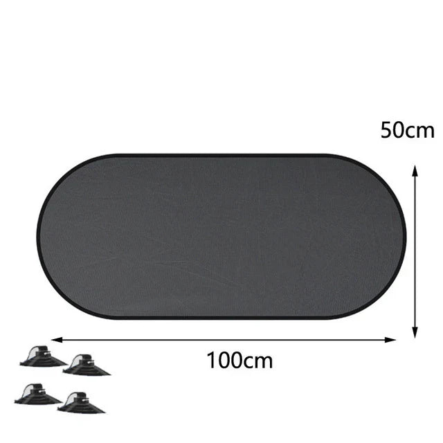 AutoShade UltraMesh Set | UV-Schutz & Hitzeblocker | Für Front- & Heckscheibe | Universell Passend