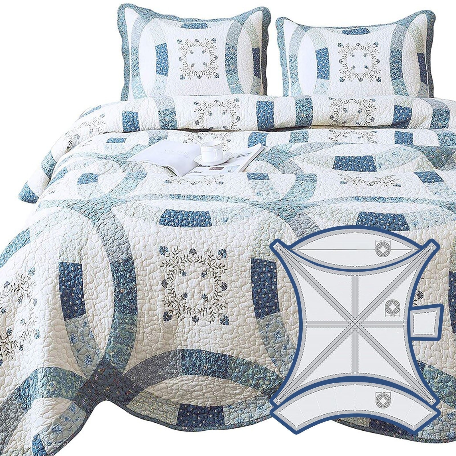 QuiltEase – Präzise Patchwork-Vorlagen für perfekte Hochzeitsringe