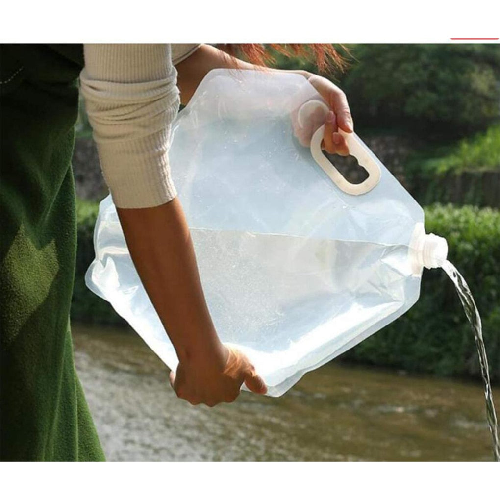 ClearHydroGo | Faltbare Wassertragetasche | 3 Größen & Tragegriff | Outdoor, Camping & Reisen