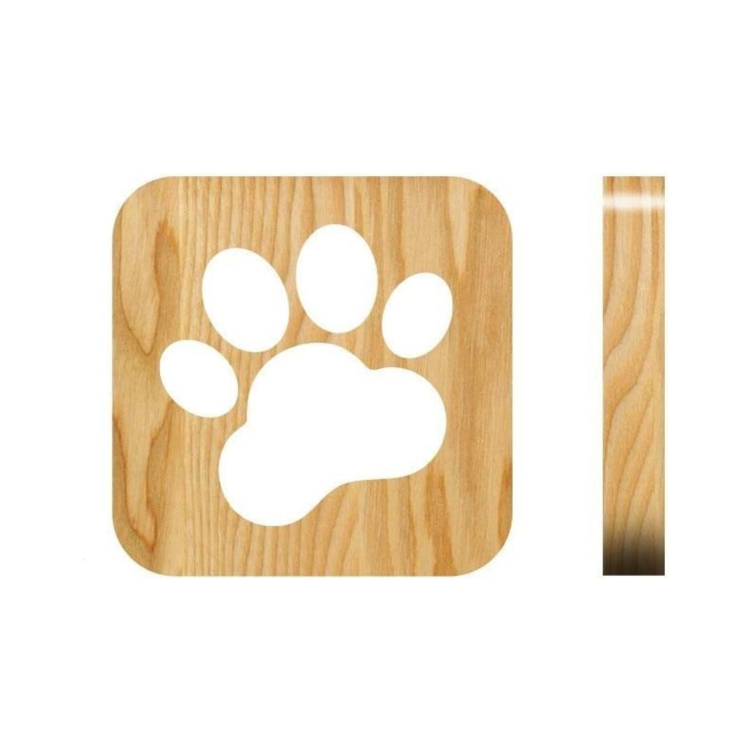 Holzlicht Hundo | 3D-Hundelampe | Warmes LED-Licht | USB-Betrieb