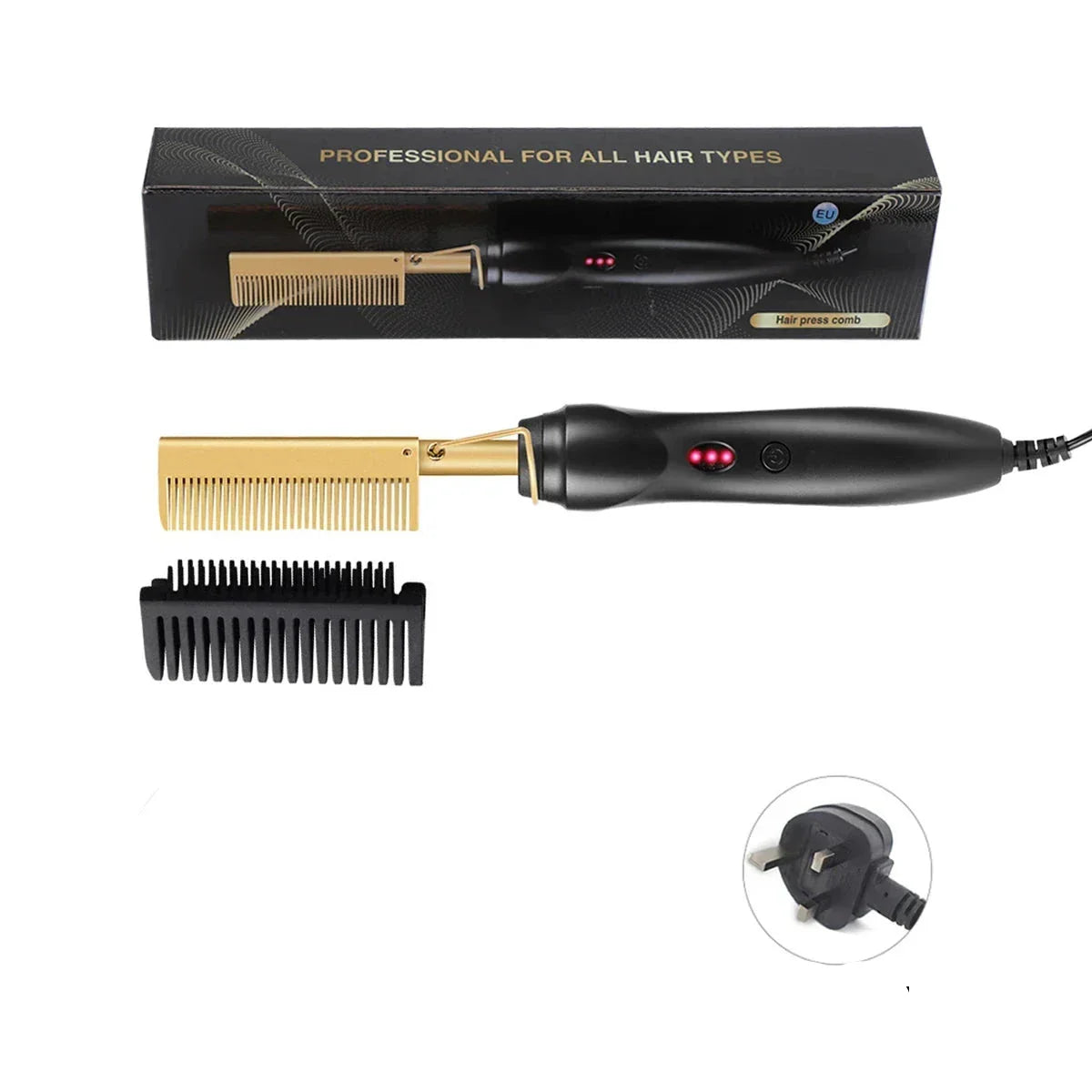 Stilvion | Elektrischer Bart- & Haarstyler | 2-in-1 Funktion & Anti-Scald-Technologie | Für gepflegtes Styling zuhause & unterwegs