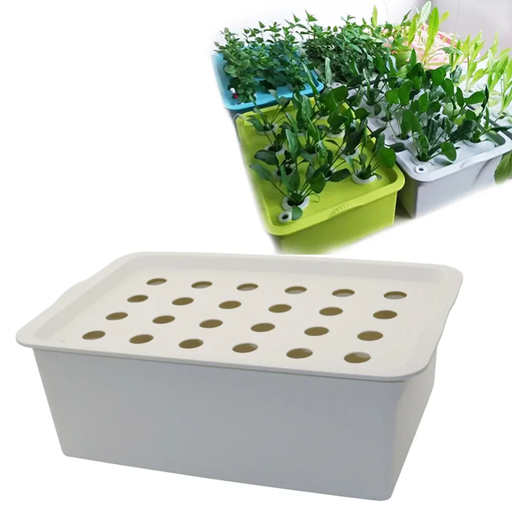 Hydrovero Hydroponik Box | 24 Pflanzenplätze | DWC-System | Indoor Komplettset