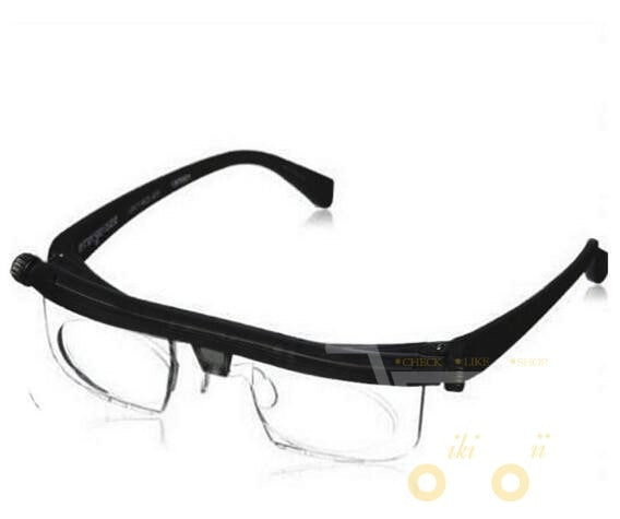 FlexView 3D | Einstellbare Lesebrille | Für Nah- & Fernsicht | Transparent-Schwarz