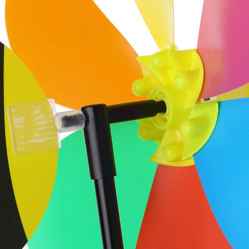 BuzzWind Windrad | Bienenform | 3D Design & Automatisch drehend | Wetterfest & Tragbar