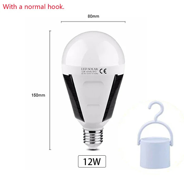 LumaGlow Solar LED Lampe | Tragbar & Wasserdicht | Notlicht & Outdoor