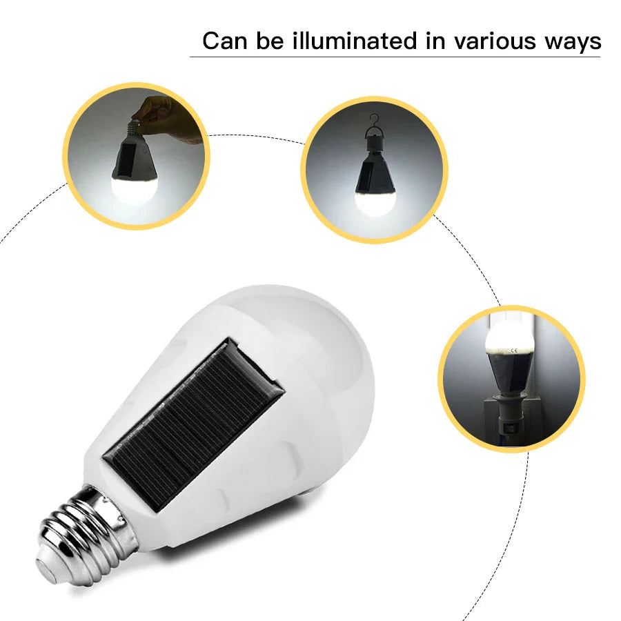 LumaGlow Solar LED Lampe | Tragbar & Wasserdicht | Notlicht & Outdoor